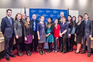 Pictured are interns at the annual certificate ceremony held in New York City to congratulate students who participated in  the SUNY Global Engagement Program.
