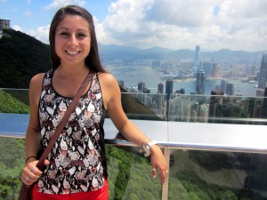 Nadine in Hong Kong, where she worked in the summer of 2013 as a resident assistant for Johns Hopkins University Center for Talented Youth