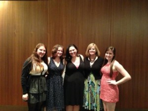 Tamara (third from left) at the Northeast Greek Leadership Association Conference.