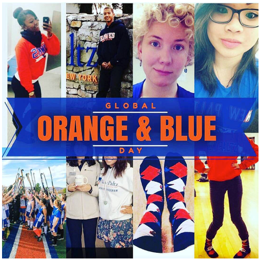 Global Orange and Blue Day inspires unity and pride SUNY New Paltz News