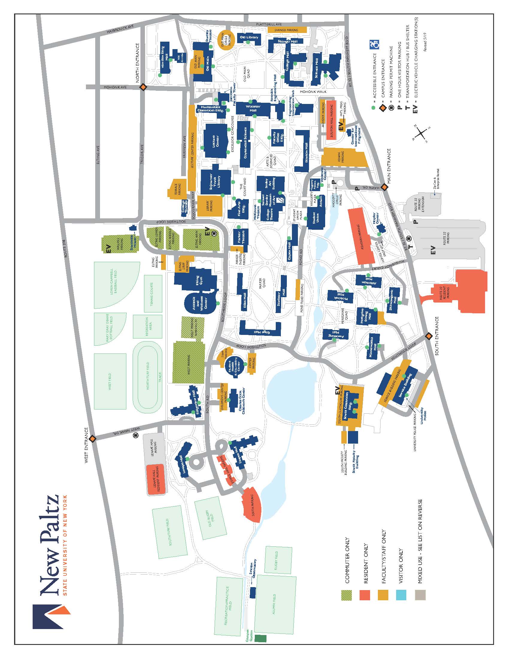 New Parking Designations For The Fall 2022 Semester SUNY New Paltz News   ParkingMap 2022 Page 2 