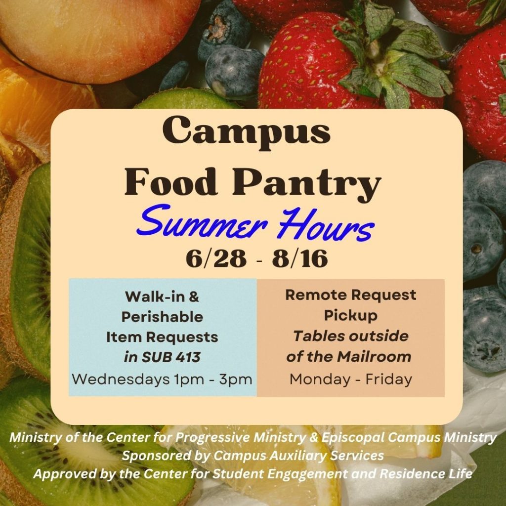 Campus Food Pantry announces summer 2023 schedule SUNY New Paltz News